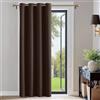 PONY DANCE Tende Oscuranti per Interni con Anelli Termiche Isolanti Moderne per Soggiorno Curtains Camera da Letto 1 Pezzo L 132 x A 210 cm, Marrone