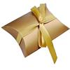 JZK 50x Forma di cuscino Oro scatola portaconfetti porta confetti regalino regalo scatolina bomboniera segnaposto portariso pensierino per matrimonio anniversario 50 anni compleanno Natale laurea