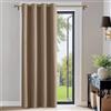 PONY DANCE Tende Camera da Letto Oscuranti con Anelli Tende Moderne per Soggiorno Curtain Termiche Isolanti per Interni Porta Interna 1 Pezzo L 140 x A 240 cm, Moca