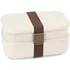 YOKO DESIGN - LUNCH BOX in fibra di legno a 2 ripiani, 1200 ml