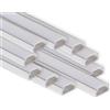 10x 2metri 1506 (20M) 20 metri PROFILO DI ALLUMINIO 15x6mm PER STRISCE LED BARRA