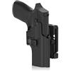 efluky Fondina sig Sauer P320 Pistola Polimero Holster per sig Sauer P320, Belt Clip 360° Regolabile