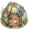 Cuteefun Kit Casa in Miniatura per Adulti da Costruire, Modello di Mini Casa Fai-da-Te con Mobili Copertura e Strumenti, Idea Regali Artigianale Creativi (Casa dei Fiori Stellati)