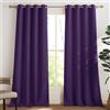 PONY DANCE Tende Oscuranti per Interni Tenda Termica con Occhielli Cameretta Bambini Curtains Camera da Letto e Soggiorno Moderne 2 Pezzi L 140 x A 245 cm, Viola