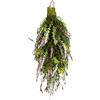 Flair Flower Decorazione floreale da appendere con rami artificiali di thuja, sottobosco e lavanda, per porta, appendiabiti, ghirlanda, ghirlanda, decorazione da parete