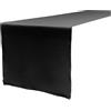 LA Linen Polyester Poplin Table Runner, Poliestere, Black, 35.56 x 274.3 x 0.04 cm