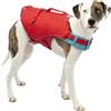 Kurgo - Surf N Turf Giubbotto di Galleggiamento per Cani - Supporto per Attività in Acqua con Fodera in Neoprene e Dettagli Riflettenti - Rosso e Blu - Taglia M