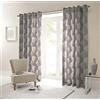 Fusion Un Paio di Alberi di Bosco con Occhielli Curtains-p, Cotone, Charcoal, 90 x 72 (229 x 183 cm)
