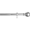 Gardinenbox Ø22/25 mm Set Completo per Montaggio immediato, 2021191, Argento, 170-335 cm