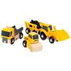 BRIO Veicoli da Cantiere, Treni, Vagoni, Veicoli di BRIO World, 5 Pezzi, Età Raccomandata 3+, Gioco per Bambini, 33658