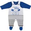 Fs - Baby TUTINA NEONATO CINIGLIA SALOPETTE MANICA LUNGA - I LOVE MUM AND DAD