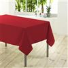 Douceur d'Intérieur CDaffaires-Tovaglia Rettangolare 140 x 200 cm, in Poliestere, Tinta Unita, Colore: Rosso