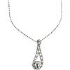 Handmade Linea Italia Gioielli - Collana in Argento 925 con Pendente a Goccia con Sfera - Made in Italy