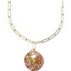 Venetiaurum - Collana per Donna con Catena e Medaglietta in Vetro Originale di Murano e Argento 925 - Gioiello Made In Italy Certificato