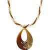 Venetiaurum - Collana per Donna Con Pendente a Goccia In Vetro Originale Di Murano E Argento 925 - Gioiello Made In Italy Certificato