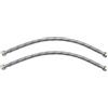 AERZETIX - Set di 2 - Tubo flessibile di collegamento - 400mm - 3/8 femmina - 3/8 femmina - rubinetto miscelatore sanitario idraulica cucina bagno - C51047
