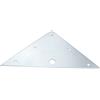 AERZETIX - Set di 25 - Staffe di fissaggio piatte forate perforato - ~ 100x100x140x1mm - in acciaio zincato - piastra di giunzione triangolare - per mobili armadi cucina - C50340