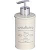 Wenko 22516100 Dispenser Sapone In Home Dispenser di sapone liquido, Capacità 0.350 L, inox, beige, 7 x 8.5 x 16.5 cm