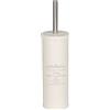Wenko - Scopino per WC Home Porta Scopino, Acciaio, Beige, 9 x 9 x 37.5 cm