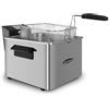 Orbegozo FDR 80 - Friggitrice professionale, 8 l, termostato regolabile, spie luminose, maniglia Cool-Touch, avvolgicavo, acciaio inossidabile, 3000 W