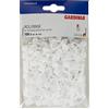 Gardinia Anelli Scorrevoli per Binari per Tende, Plastica, Bianco, Set da 100, unità