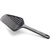 Joseph Joseph Scoop Plus Cucchiaio Scolapasta, scola e servi, resistente al calore fino a 200°C, lavabile in lavastoviglie, nero, grande