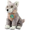 EcoBuddiez - Lupo di Deluxebase. Morbido peluche di 20cm realizzato con bottiglie di plastica riciclate. Adorabile regalo ecologico per bambini e morbido animaletto giocattolo per neonati.