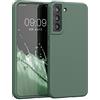 kwmobile Cover per Samsung Galaxy S22 Plus Custodia - Back Case per Smartphone in Silicone TPU - Protezione Gommata - verde militare