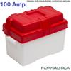 FORNAUTICA CASSETTA PORTABATTERIA IMPERMEABILE E STAGNA NAUTICA CINGHIA FISSAGGIO 100 AMP