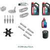 KIT TAGLIANDO PER MOTORE FUORIBORDO YAMAHA F40C 4 TEMPI CON ANODI