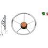 VOLANTE RUOTA TIMONE 5 RAZZE ACCIAIO INOX Ø 350 MM - PER BARCA GOMMONE