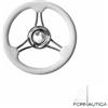 SAVORETTI VOLANTE A 3 RAZZE INOX BIANCO/NERO/GRIGIO - Ø MM.350 | GOMMONE BARCA NAUTICA