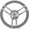 savoretti VOLANTE RUOTA TIMONE 3 RAZZE INOX E POLIURETANO Ø350 MM - PER BARCA GOMMONE - B