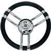 SAVORETTI VOLANTE RUOTA TIMONE BARCA GOMMONE NERO DIAMETRO 35 CM T21/B35