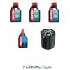 KIT TAGLIANDO PER MOTORE FUORIBORDO HONDA BF 40 50 60 HP - FILTRO + OLIO MOTUL