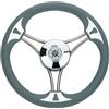 SAVORETTI VOLANTE RUOTA TIMONE BARCA GOMMONE GRIGIO DIAMETRO 35 CM
