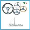 SAVORETTI VOLANTE RUOTA TIMONE 3 RAZZE INOX E POLIURETANO Ø350 MM - PER BARCA GOMMONE - A