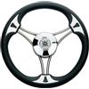 SAVORETTI VOLANTE RUOTA TIMONE BARCA GOMMONE NERO DIAMETRO 35 CM