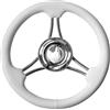SAVORETTI VOLANTE RUOTA TIMONE BARCA GOMMONE BIANCO DIAMETRO 35 CM T22RW/35