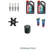 KIT TAGLIANDO PER MOTORE FUORIBORDO YAMAHA F40 e F50 e F60 4 TEMPI - OLIO MOTUL