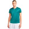 Nike Court Dri Fit Advantage Printed Short Sleeve T-shirt Verde XL Uomo