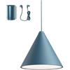 FLOS lampada a sospensione STRING LIGHT CONO 12 metri con FLOOR SWITCH BLU - F6487014+F6484014