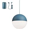 FLOS lampada a sospensione STRING LIGHT SFERA 22 metri con FLOOR SWITCH BLU - F6496014+F6484014