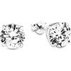 amor Orecchini 925 Argento Sterling per Donna, Argento, Confezionato in Scatola Regalo per Gioielli