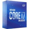 Intel Processore Intel Core i7-10700K Decima Gen. 8 Core 3,8/5,1 GHz Socket LGA1200