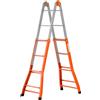 Gierre Peppina A0040 - Scala Multifunzione 2x8 - Telescopica in Acciaio