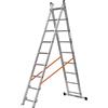 Gierre Modula AL315 - Scala Trasformabile 2x9 - Multifunzione in Alluminio