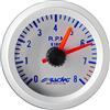 Simoni Racing TM/SB Silver line Contagiri 0-8000 RPM, Universale per Auto o Camion, con Display Argento Retroilluminato