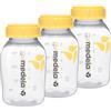 Medela Set Biberon da 150 ml senza BPA, Set con 3 Bottiglie per Estrarre, Conservare e Somministrare il Latte Materno, Design Resistente e Sicuro per Congelatore e Frigorifero