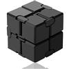 Funxim Infinity Cube Toy per Adulti e Bambini, Nuova Versione Fidget Finger Toy Sollievo dallo Stress e ansia, Killing Time Fidget Toys Cubo Infinito per Il Personale dell'ufficio (Nero)